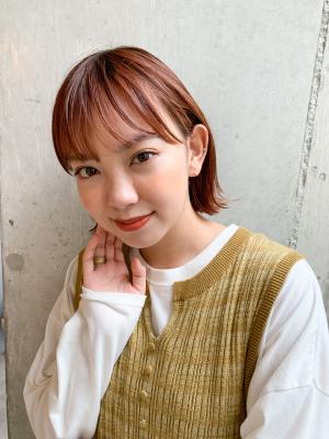 秋カラー　外ハネボブ