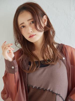 かきあげロングヘア かきあげロングヘアのイメージ画像
