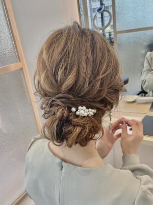 ゆるふわシニヨン