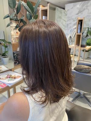 ナチュラルハイライトで作るパールカラー