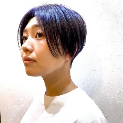 ［Sourire 結城］パープルカラー×刈り上げショート