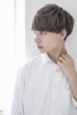 マッシュショートレイヤーカルマカットMEN'S HAIR　池