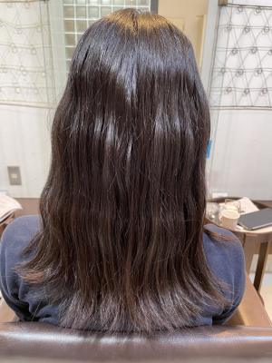 美髪カラー ピンクブラウン