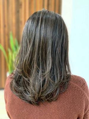 大人可愛い/レイヤーカット/ロング/ワンカール/30代40代 大人可愛い/レイヤーカット/ロング/ワンカール/30代40代