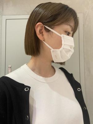 【YOKE】ぱっつんボブラインボブベージュカラー