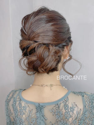 ヘアーセット ヘアーアレンジ 結婚式 イベント 二次会