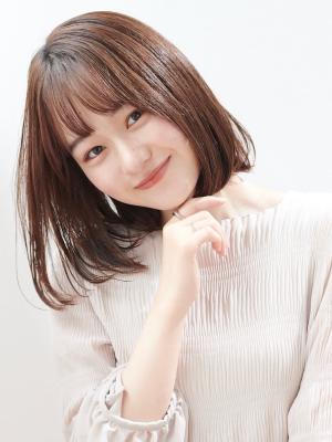大人可愛いナチュラルボブ
