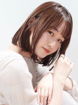 人可愛いナチュラルボブ