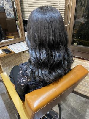 艶髪ブルーブラック【髪質改善　艶髪】