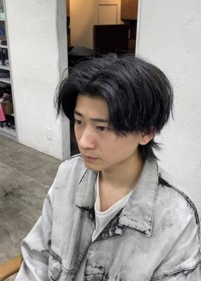 センターパートウルフ/バイオレット/￥5940