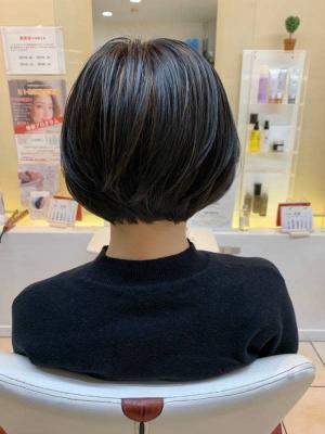 グラデーション/30代40代50代/丸み/ショートボブ/小顔 グラデーション/30代40代50代/丸み/ショートボブ/小顔