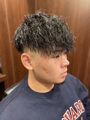 スキンフェードツイストパーマ