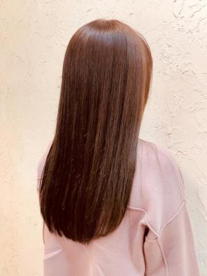 【flor 戸塚】*ストレート+マロンオレンジベージュ*