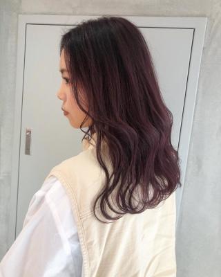 YOKE ピンクラベンダー 艶髪 大人かわいい