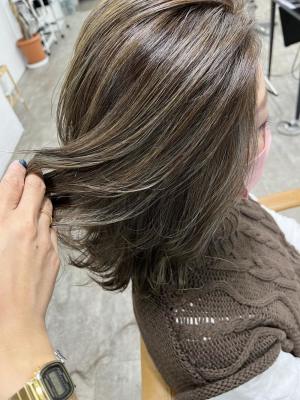 白髪ぼかしハイライト20代30代40代￥15400
