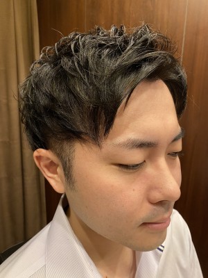 形状記憶パーマでセット