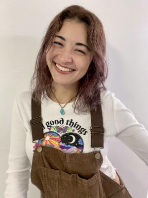 ピンクブラウンヘアー