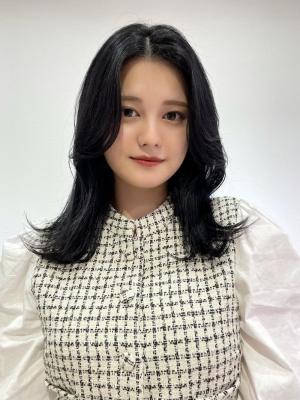 【 YOKE 】シアーグレーヨシンモリくびれヘア韓国