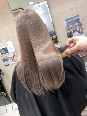 パールベージュストレートヘア髪質改善2257