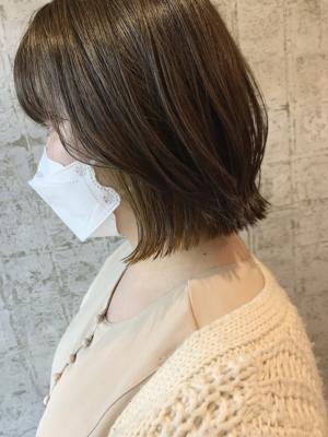 切りっぱなし×インナーカラー