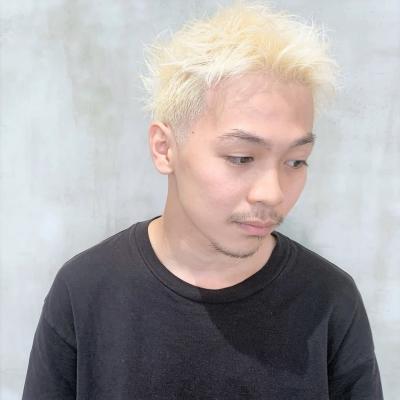 ハイブリーチ　ベリーショート　メンズ　大須