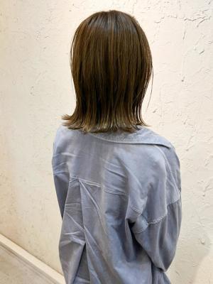 【flor 戸塚】*くびれセミディボブ+ヘーゼルカーキ*
