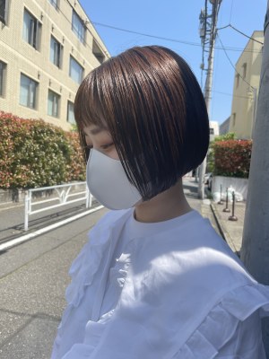 切りっぱなしボブ