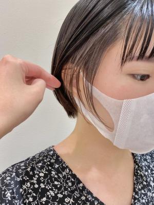 ショート×インナーカラーグレージュ
