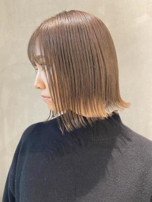 【YOKE】切りっぱなしボブラインボブ前下がりボブ