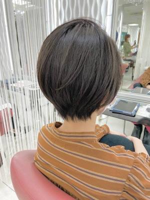 アッシュベージュ/30代40代50代/ショート/グラデ