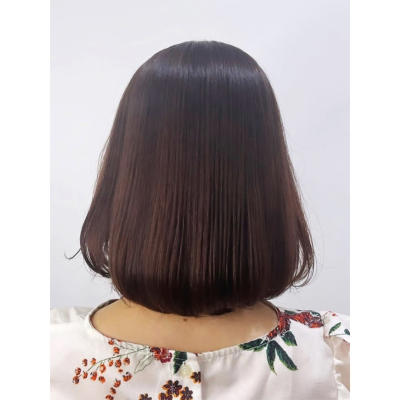 ミディアムうる艶ヘアー	