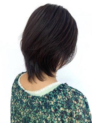 前上がり/30代40代50代/レイヤーカット/小顔/