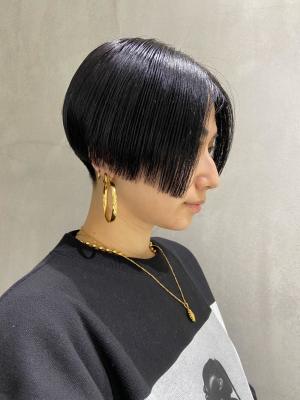 【YOKE】ハンサムショートブルーブラック