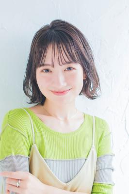 大人カワイイ切りっぱなしボブ
