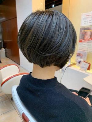 ショートボブ/ミニボブ/ショート/黒髪/グラデーション/小顔 ショートボブ/ミニボブ/ショート/黒髪/グラデーション/小顔