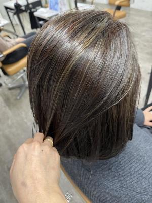 白髪ぼかしハイライト20代30代40代￥15400