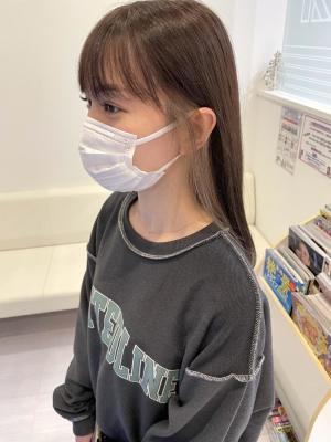 インナーカラー × ベージュ