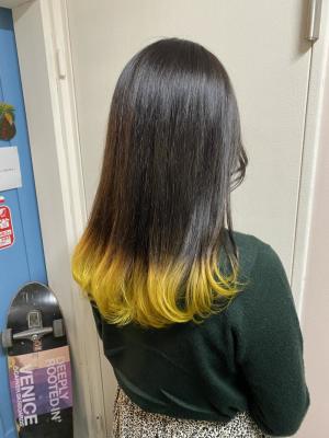 yellow × 裾カラーのイメージ画像