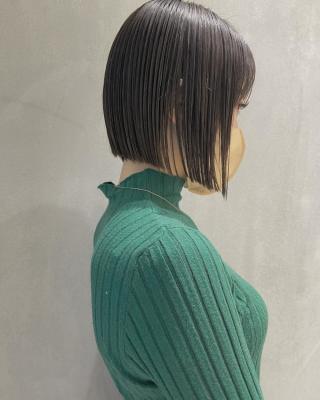 【YOKE】ワンレンボブ前下がりボブグレージュ