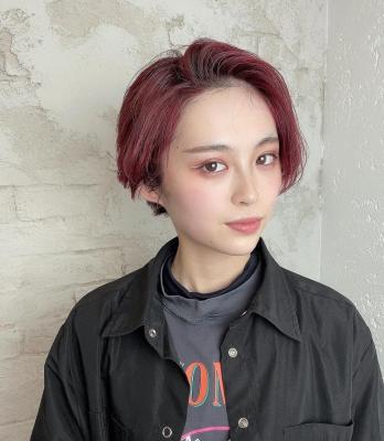 レッドカラー韓国ヘア10代20代12650円