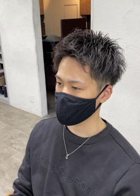 メンズショート/ニュアンスパーマ/￥10780
