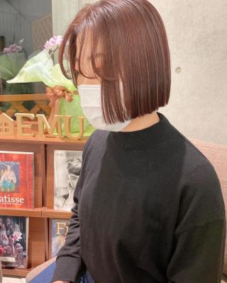 きりっぱなしボブは前髪が決め手☆