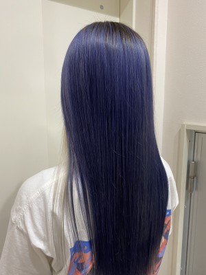 ブルー/ブルーグレー/インナーカラー/ダブルカラー/髪質改善