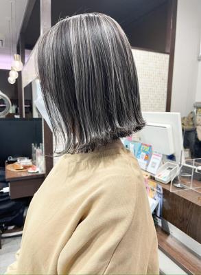 ★切りっぱなしBob×コントラストハイライト★