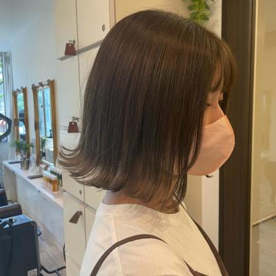 切りっぱなしボブ