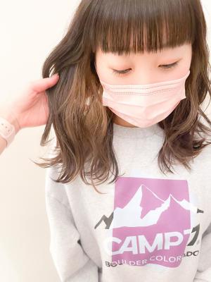 ラテベージュ インナーカラー ロングヘア【横浜】