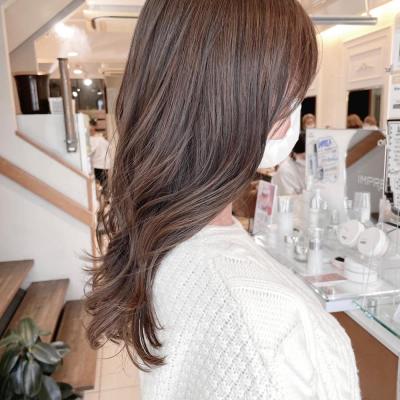 顔まわりレイヤー　フォギーベージュ＊
