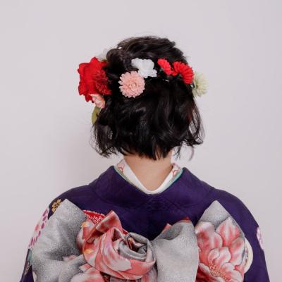 着物に合うショートアレンジ