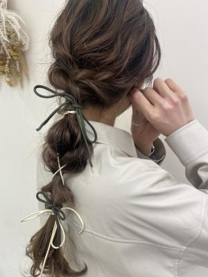 ブライダルヘアメイクロングアレンジ