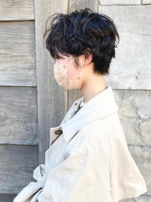 【151e_戸塚】*ベビーバングショート+モノトーン*
